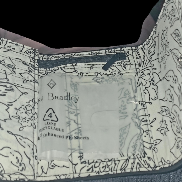 Vera Bradley Black and White Floral Wallet - Picture 1 of 3